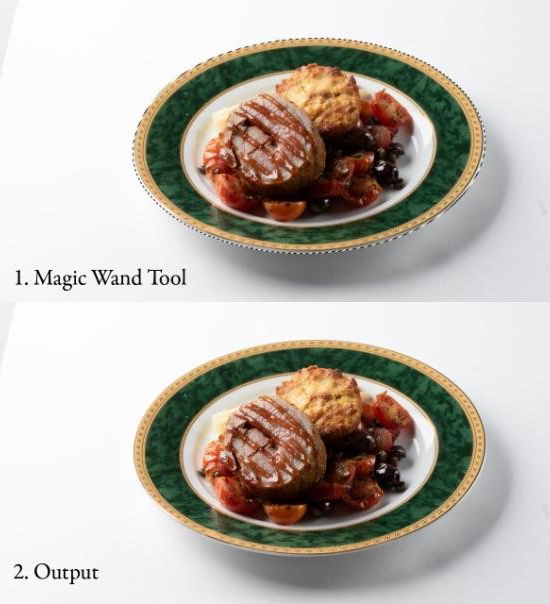 Background remove by Magic wand tool