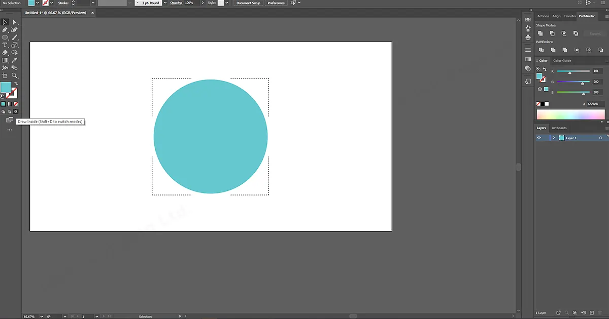 Draw Inside masking in Adobe Illustrator