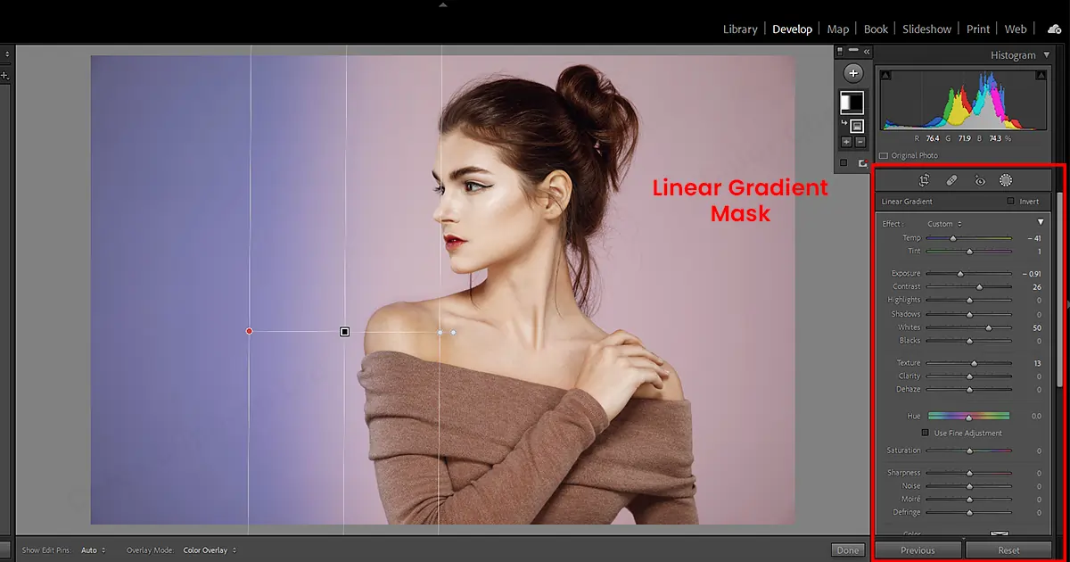 Linear Gradient Masking in Lightroom